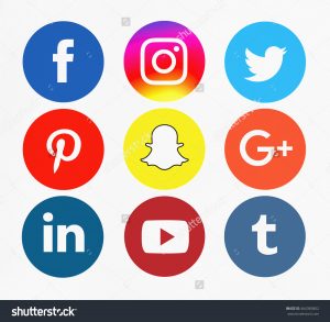 social media buttons